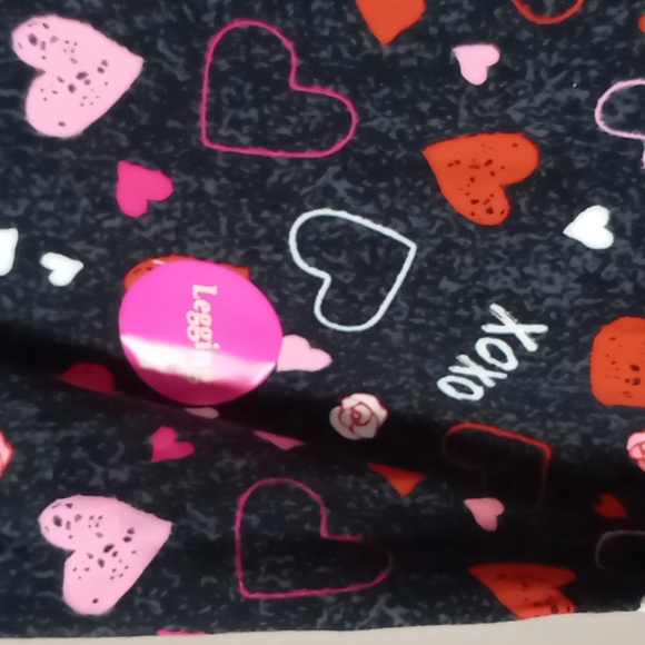 Faded Glory Heart Valentine Leggings NWT XXL (20) - Picture 4 of 5